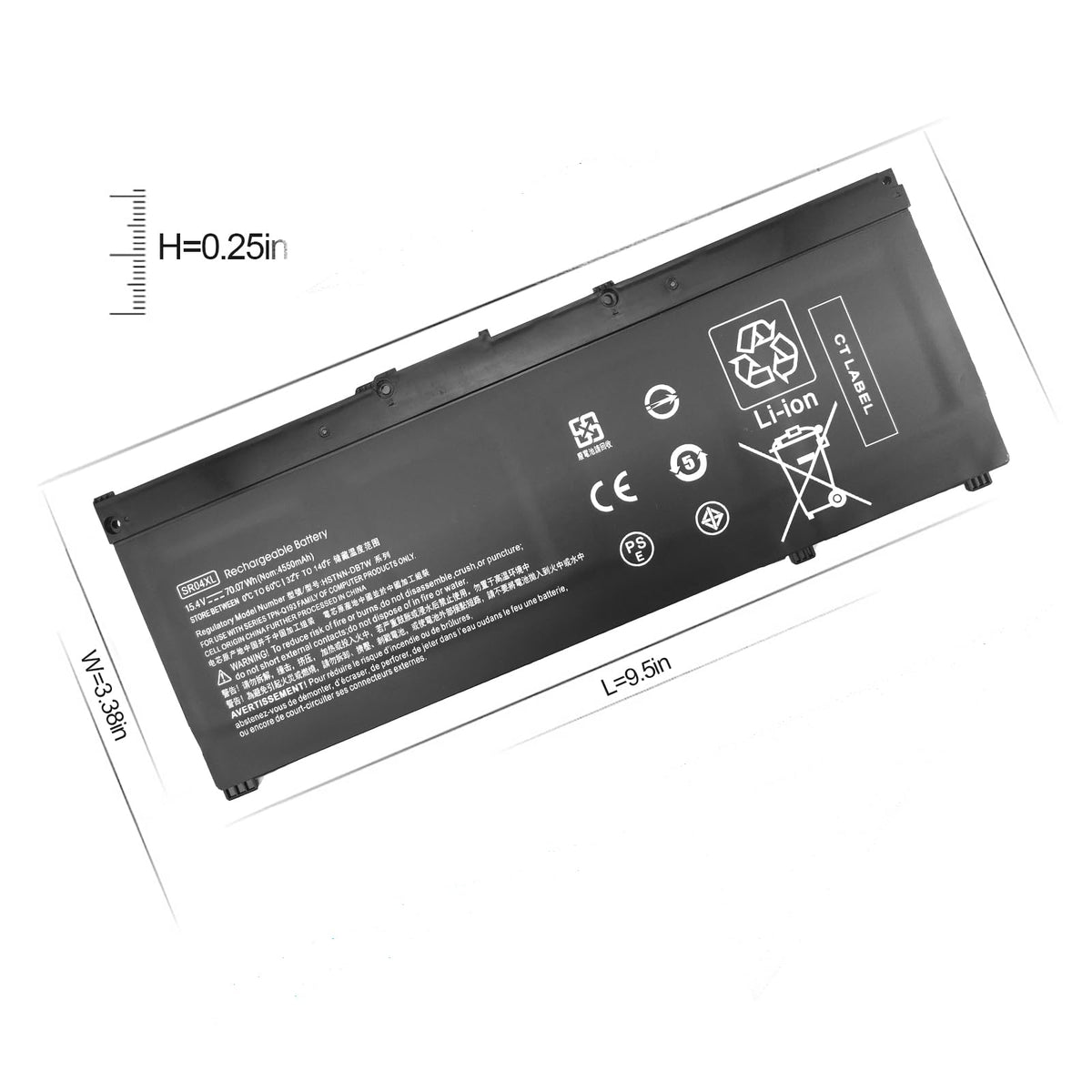 SR04XL SR03XL 917724-855 Battery Replacement for HP Omen 15 15-dc0xxx 15-dc1xxx 15-ce0xx 15-cb0xx Series 15-ce198wm 15-ce019dx 15-ce020a 15-dc0051nr