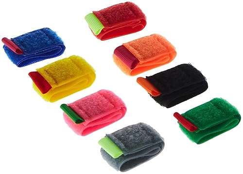 Kikkerland Color Cable Ties, Set of 8 (US79)