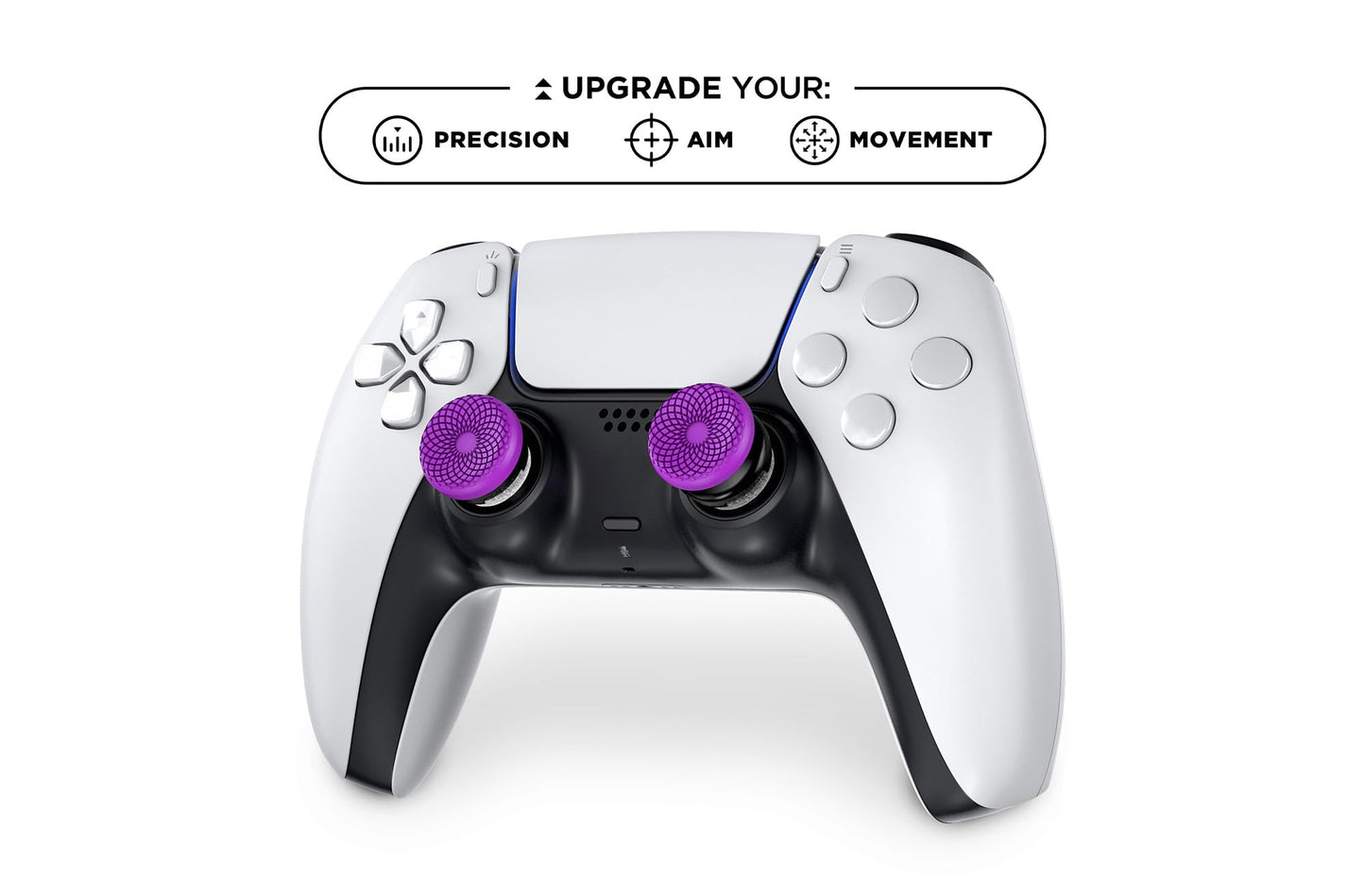 KontrolFreek Aim Boost Kit for PlayStation 5 (PS5) and PlayStation 4 (PS4) Controller | Includes Performance Thumbsticks and Precision Rings | Frenzy