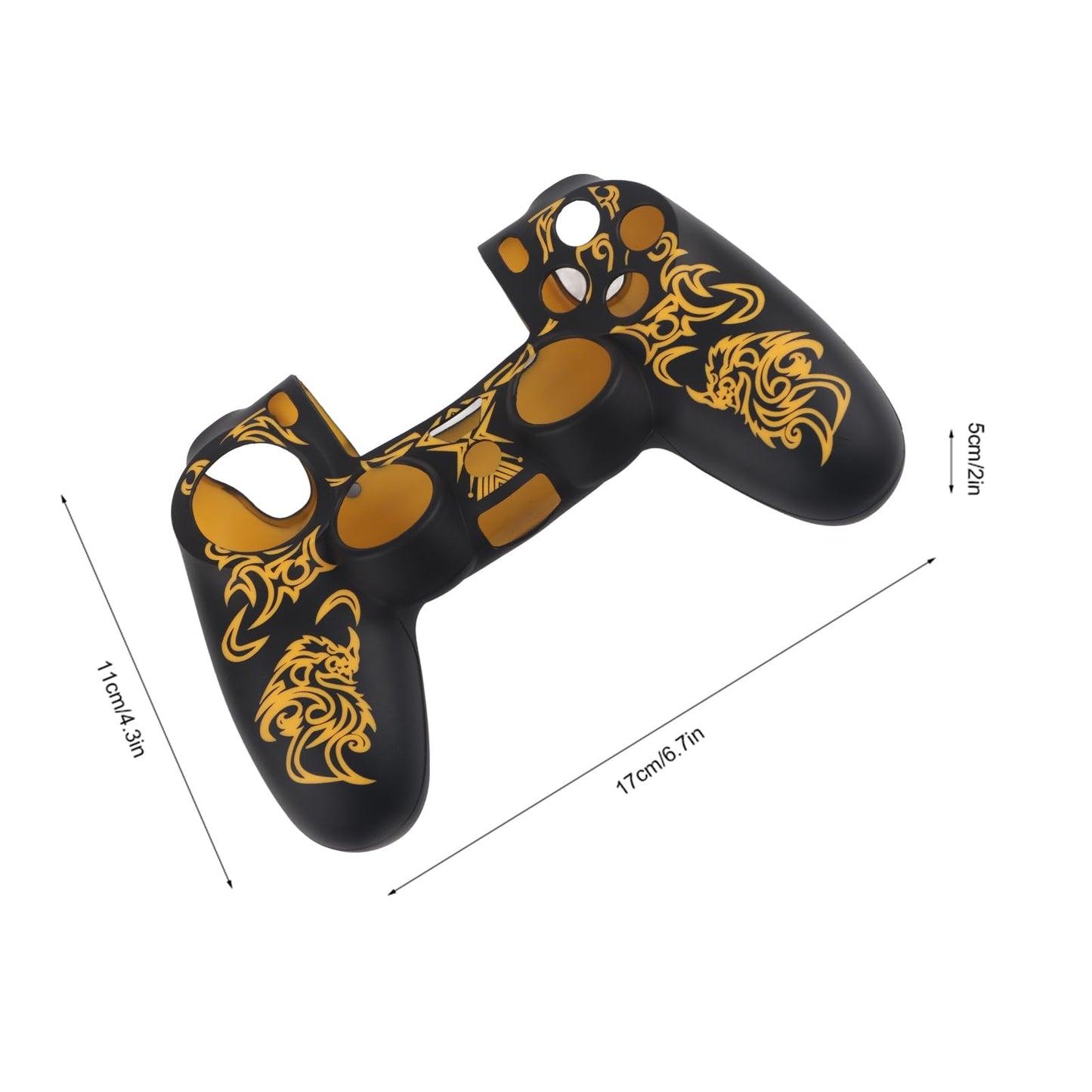 Wendry Silicone Cover for Controller, Skin Grip Shell Cover for Controller, Easy Install or Remove Soft Cover, Case Protector Compatible for (Yellow)