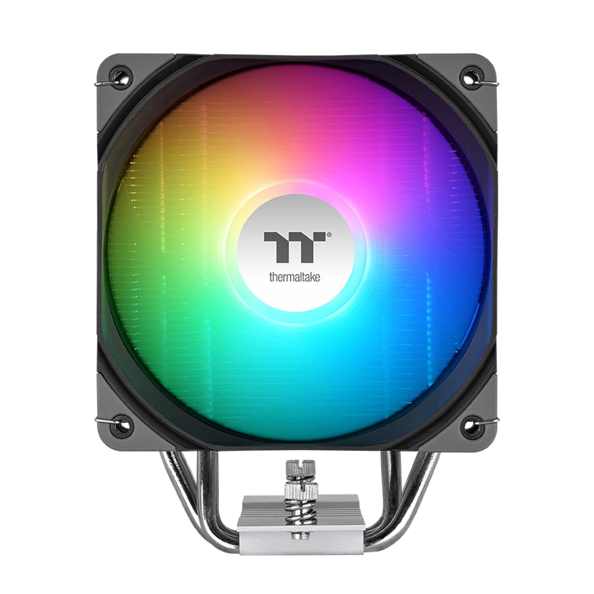 Thermaltake UX400 ARGB CPU Cooler; 4xØ6mm Copper Heatpipes; 120mm PWM Fan; 700~1800 RPM; Intel/AMD Compatible; Single Tower; 240W TDP; Black