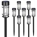 EXCYLA - Solar Pathway Lights| Outdoor Garden Lights | Waterproof & Weather-Resistant | Energy-Efficient with High Transparency Glass | Durable