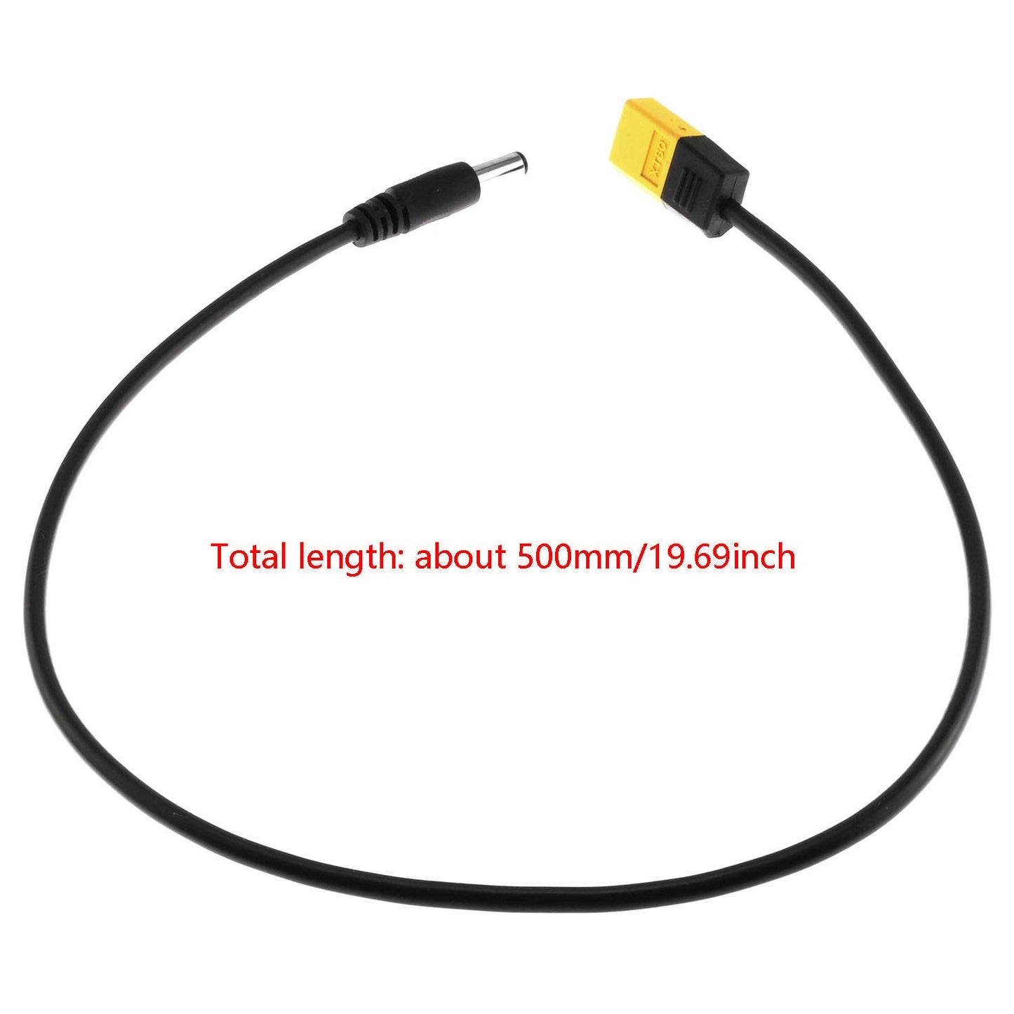 DGZZI XT60 Adapter Cable XT60 Male Bullet Connector to Male DC 5.5x2.1mm Power Cable for Fatshark Skyzone FPV Monitor Power