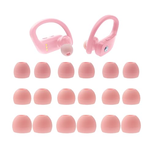 Silicone Eartips Replacement for bmani T16 / bmanl T16 Wireless Earbuds, 9 Pairs (S/M/L) Pink