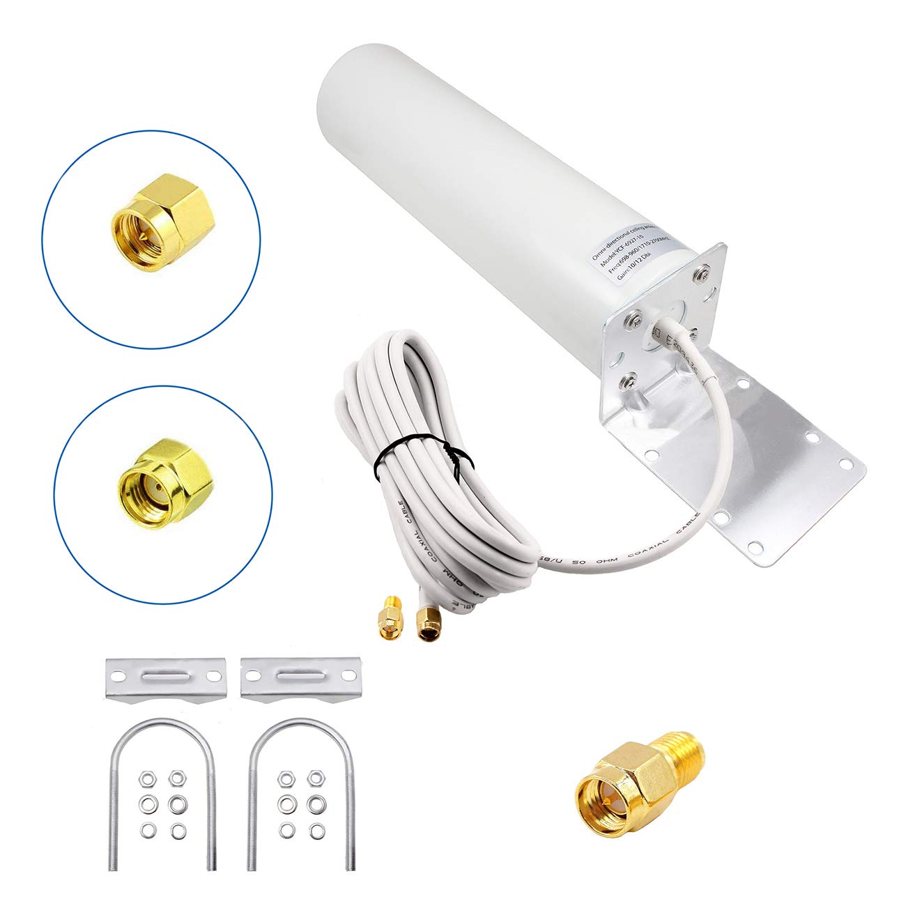 High Gain 10dBi 4G LTE Cellular Antenna for All Series Spypoint Flex-M Link Micro Link EVO/Stealth CAM/Tactacam Reveal X Gen 2.0/3.0, Reveal X