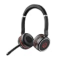Jabra Evolve 75 SE, Link380a UC Stereo, SME- Bluetooth Headset with Noise-Cancelling Microphone, Long-Lasting Battery and Dual Connectivity - Works…