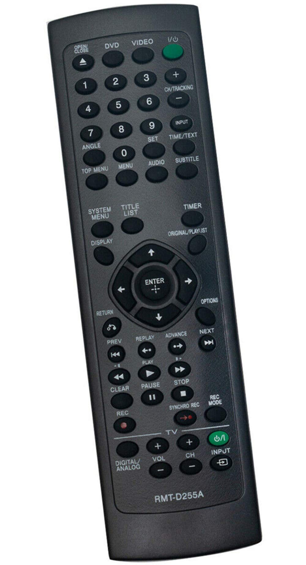 New RMT-D255A Replace Remote Control Compatible with Sony VCR DVD RDR-RDRVX535 RDRVX560VX535 RDR-VX560