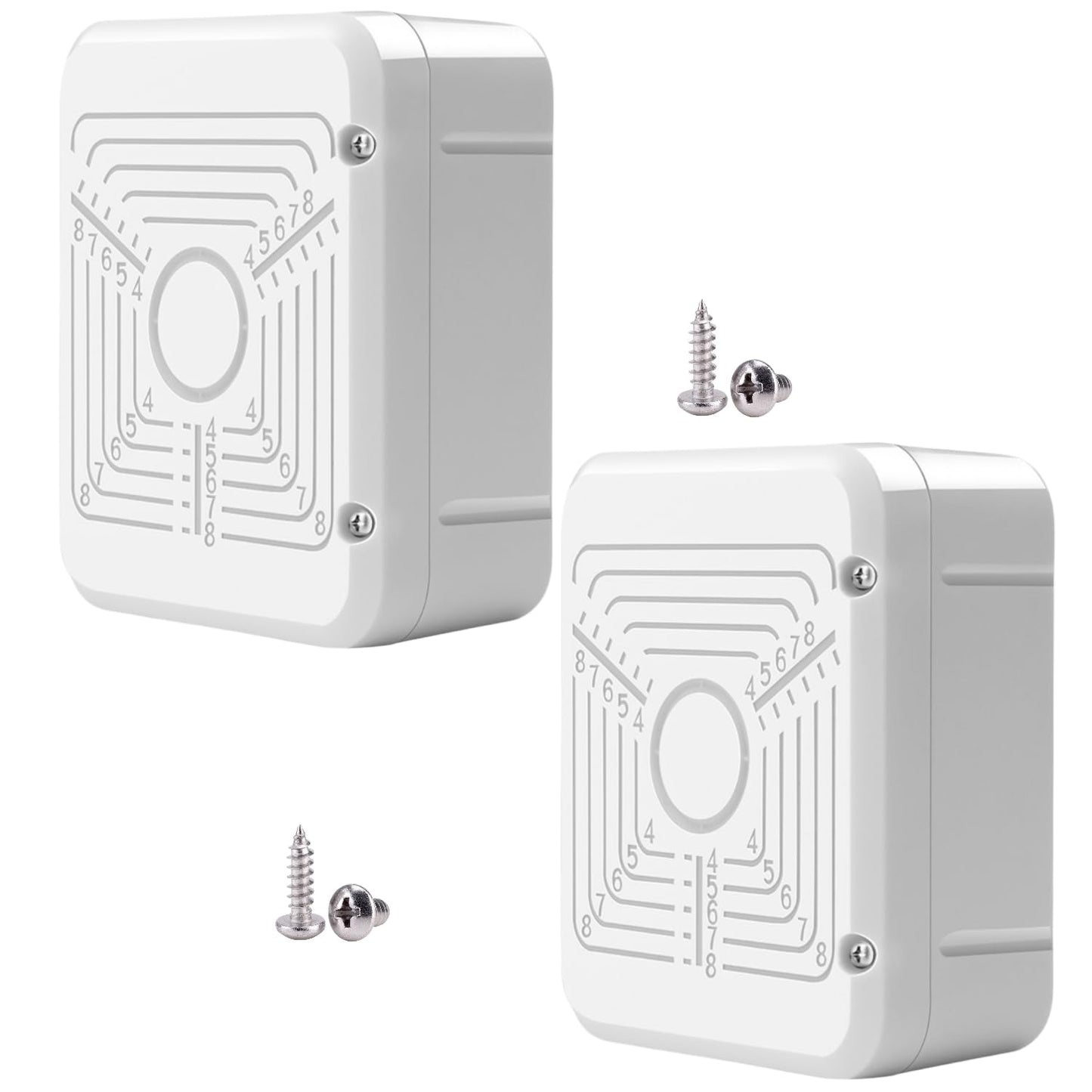 CTXSumTec 2-Pack 4.5" Square Security Camera Junction Box Mouting Bracket, Universal Junction Outlet Box Mount Hide Cable Junction Box for CCTV