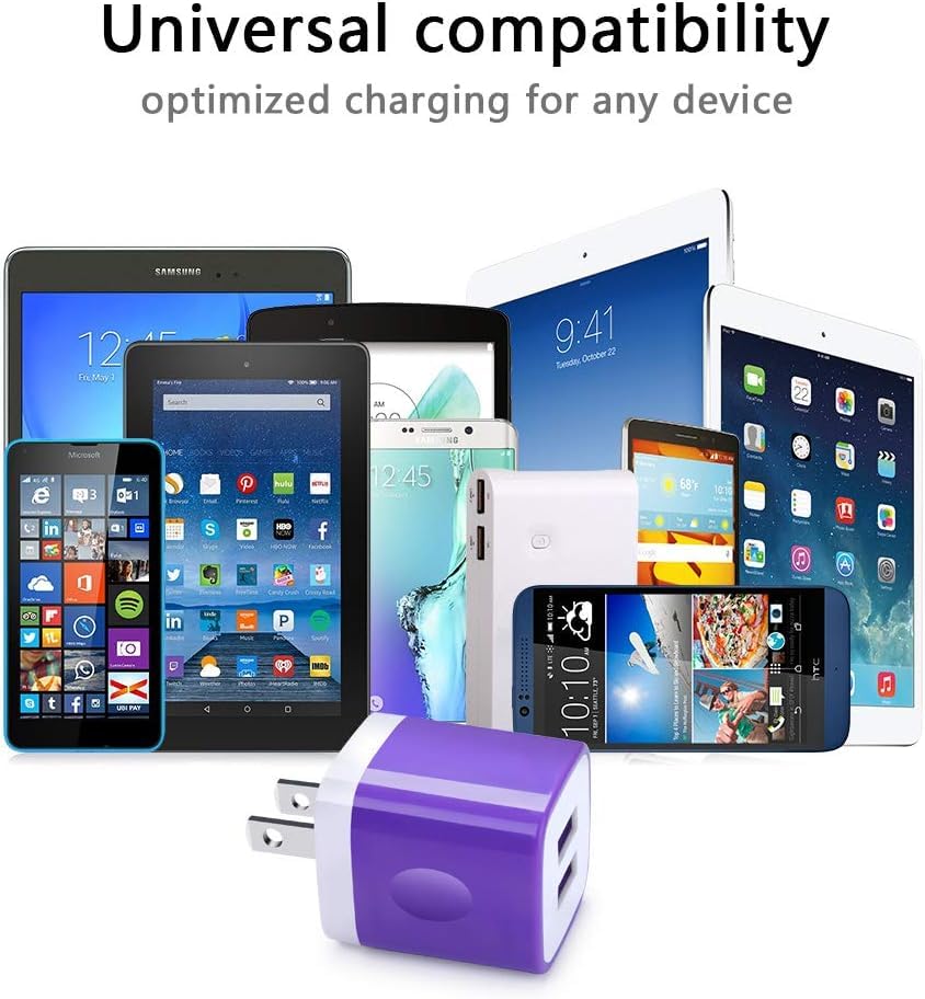 USB Charger,Charging Block 5-Pack 1A/5V USB Power Home Travel Adapter Wall Charger Cube Brick Box Base Head Compatible with Phone 14 13 12 11 X 8 7 6