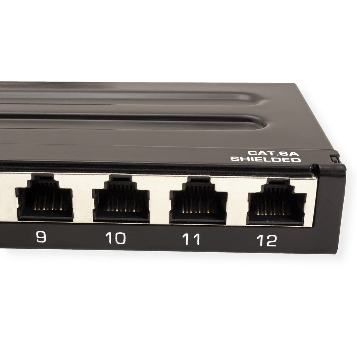 TRENDnet 12-Port Cat6A Shielded Patch Panel, 10G Ready,TC-P12C6AS
