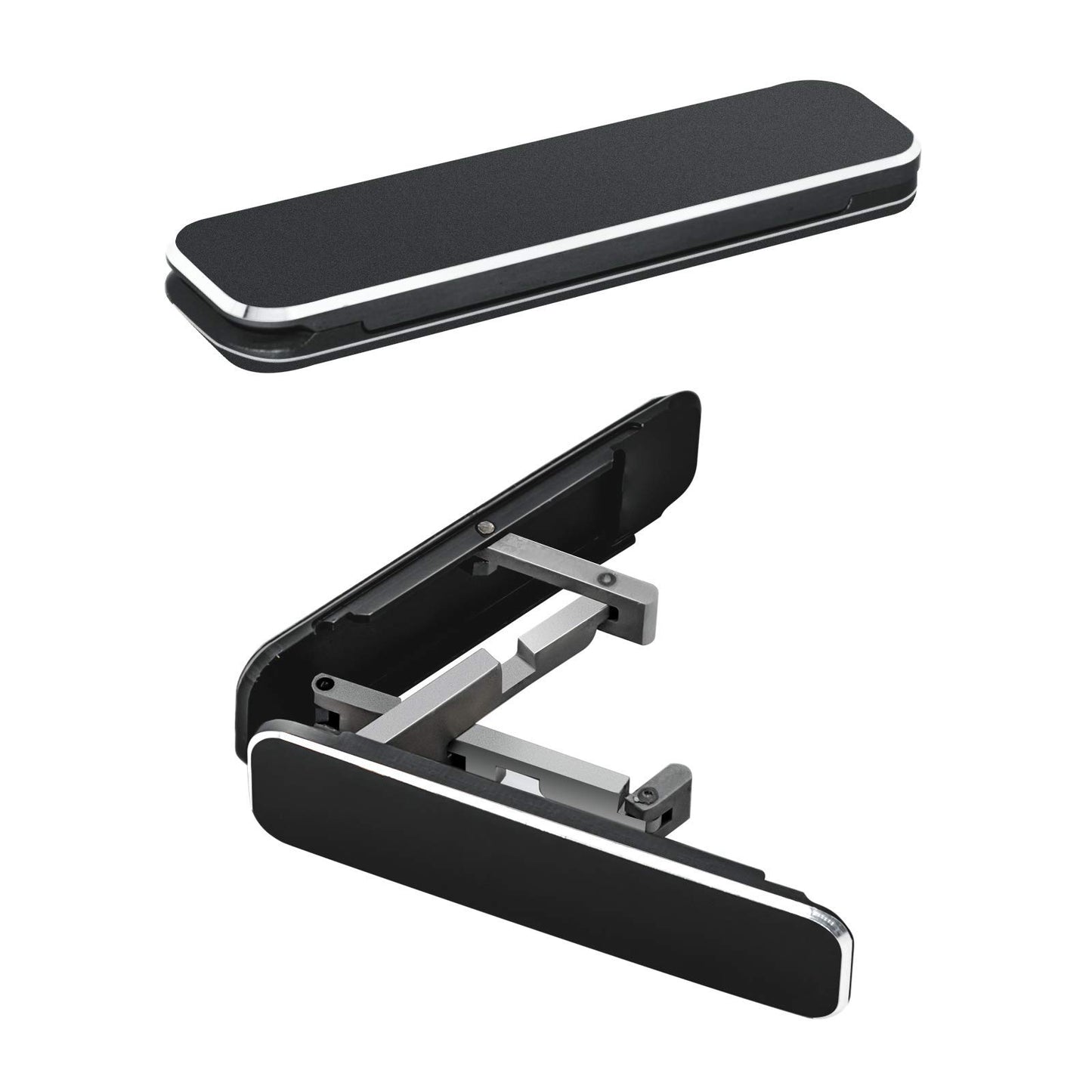 DWTB Phone Kickstand,Multi-Angle Aluminum Cell Phone Kickstand Attachment(Adjustable Angle)(Vertical and Horizontal Stand) Black
