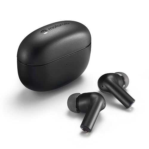 Motorola Sound Moto Buds 500 ANC True Wireless Earbuds, IPX4 Water Resistant Touch Control Ear Buds with Dual Noise Cancelling Microphone, Charging