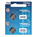Renata CR1220 Batteries - 3V Lithium Coin Cell 1220 Battery (2 Count)