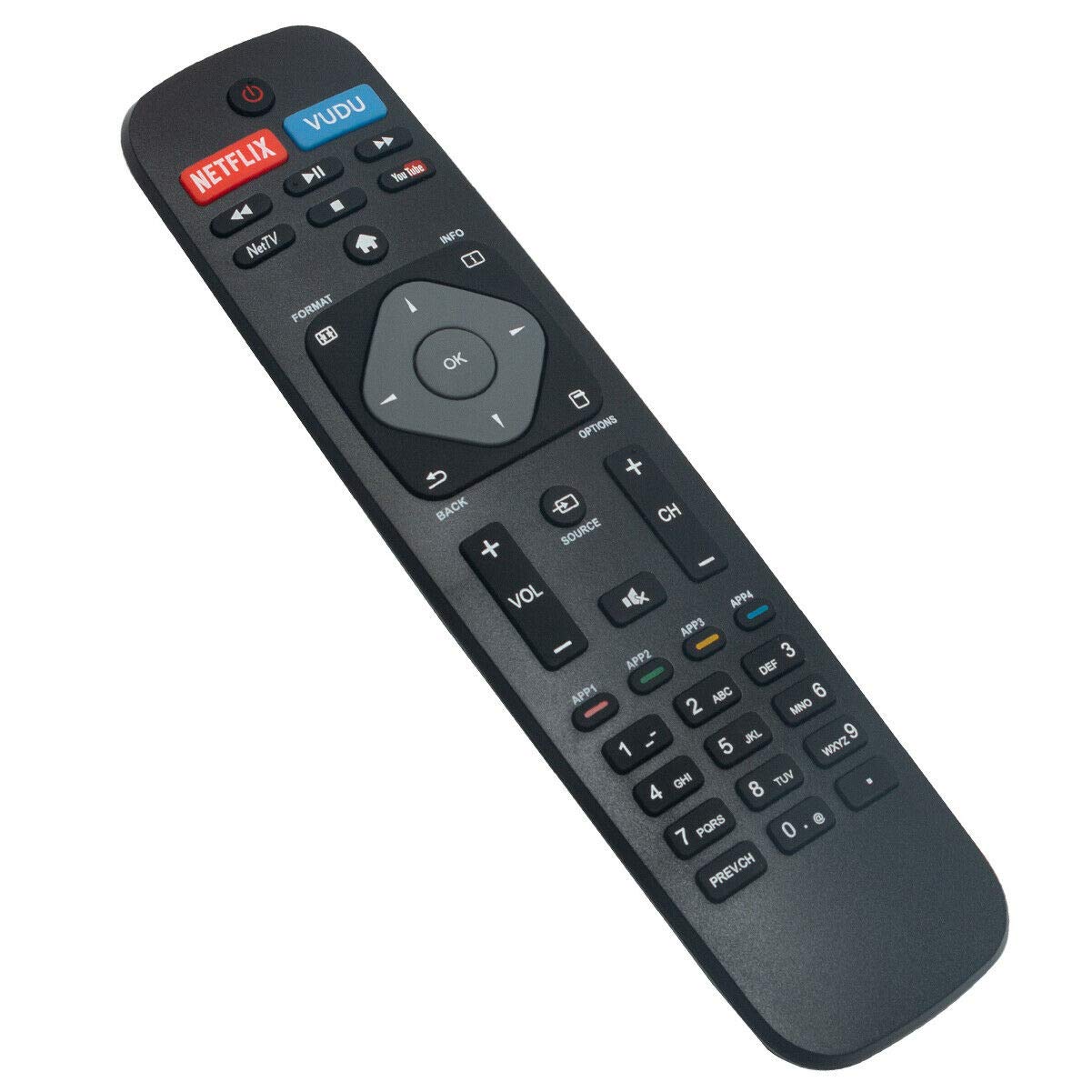 New Remote Control for Philips TV 49PFL4909/F7 55PFL4909/F7 58PFL4609/F7 58PFL4909/F7