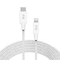 PureGear Braided USB C to Lightning Cable, Apple MFi Certified Charging Data Sync Cable Support Power Delivery & Type C Chargers for iPhone 14,14…