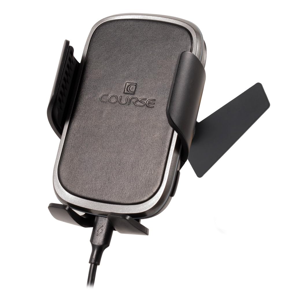 Course Motorsports DirectFit Phone Mount Automatic Gripping Wireless Charging Head and Car Phone Holder for Honda Pilot/Ridgeline (2016 - Present)