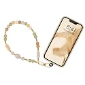Penekin Food-Grade Silicone Phone Charm with Metal Tether Tab/Mushroom/Heart/Macaron Beaded Phone Lanyard with Strong String for Phones, Cameras