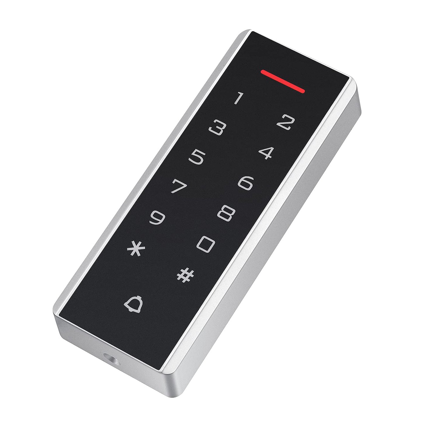 Door Access Control System, 125KHz Proximity ID Card Access Control Keypad Support 1000 Users ID Card Reader Digital Keypad + 5PCS Keychains for Entry