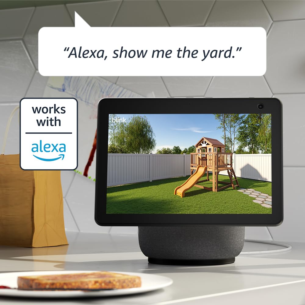 Blink Outdoor 4 - Wireless smart security camera, two-year battery, 1080p HD day and infrared night live view, two-way talk - 3 camera system