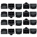 Sopepoyie 20 pcs RJ45 Anti Dust Cover Cap Protector Protects Ethernet Hub Port Cap Protector Switch Port Plugs Black Dust Cover?