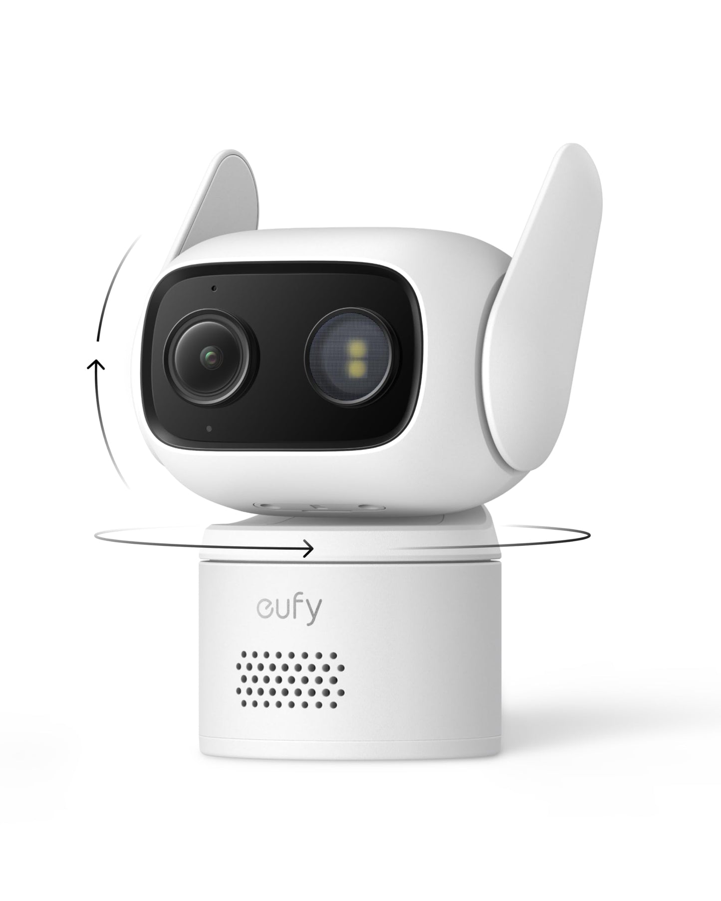 eufy Wired Cam C31, 360° Coverage with Pan and Tilt, Indoor and Outdoor, Dual Antenna, Color Night Vision, Local Storage, No Monthly Fee, AI