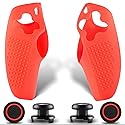 SoAegis Split Anti-Slip Controller Skin Set, with 2 Thumb Grips & 2 Elevated Base, Individually Silicone Grip Controller Case for PS5 DualSense