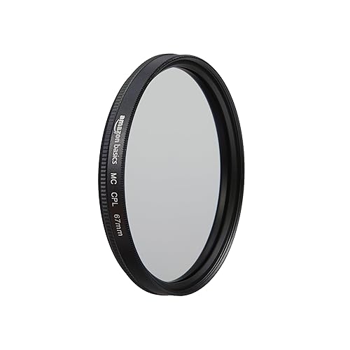Amazon Basics Circular Polarizer 16 Multi-Layer Coatings Camera Lens Filter with 360° Rotatable Frame - 67 mm