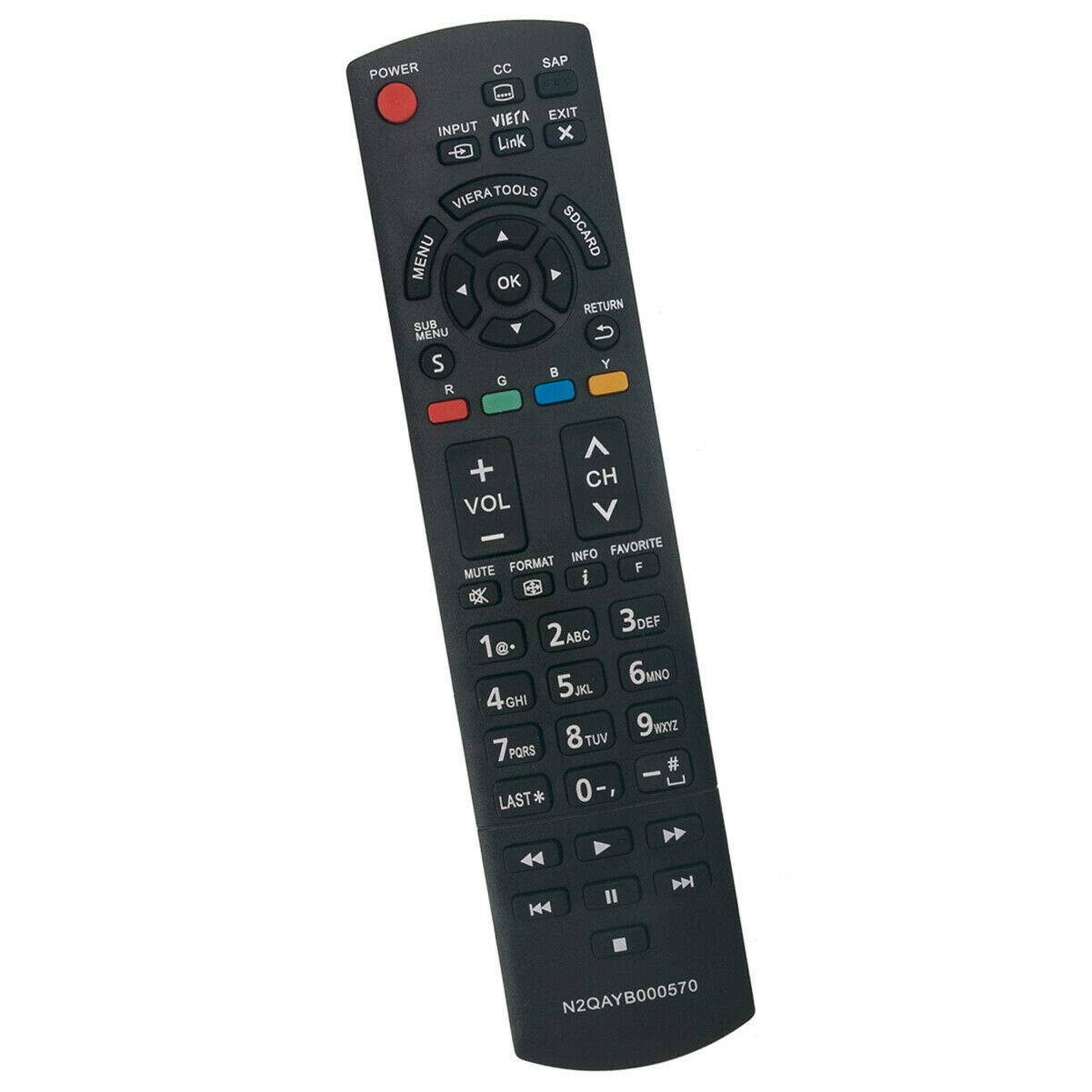 New N2QAYB000570 Replace Remote Control for Panasonic TV TC-P60S30UA TC-P60S30 TC-P50S30