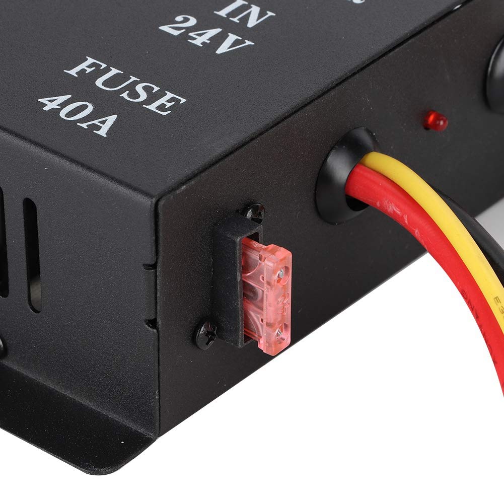 Aramox 24V to 12V DC Converter, 720W 60A Power Transformer Adapter for Car Electric System