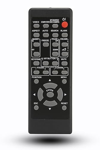 Replacement Remote Control for Hitachi Projectors CP-X206 CP-X250 CP-X253 CP-X255 CP-EX250 CP-EX250N CP-WX3014WN CP-X2530WN CP-BX301WN CP-CW251WN