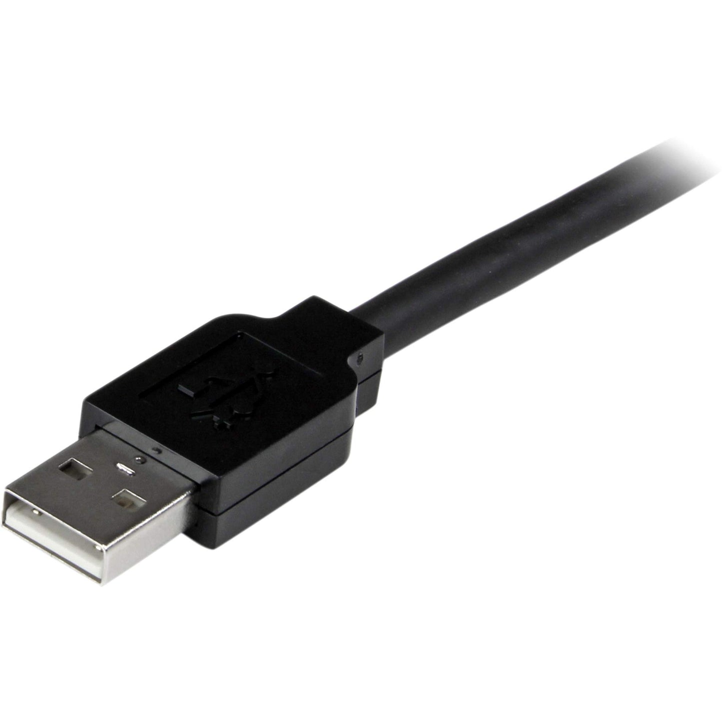 StarTech.com 5m USB 2.0 Active Extension Cable M/F - 5 meter USB A Male to USB A Female USB 2.0 Repeater / Extender Cable - Black - 15ft, TAA