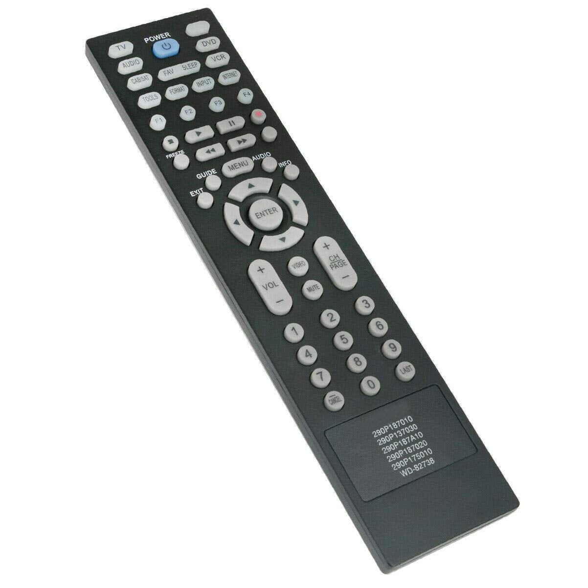 New 290P187A20 290P187020 Replaced Remote for Mitsubishi TV LT-40164 LT-46164