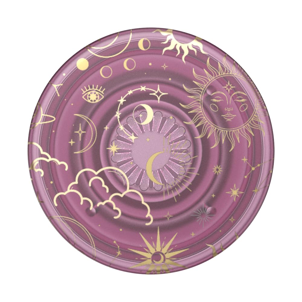 PopSockets Adhesive Phone Grip, Holder, Phone Stand, Celestial - Celestial Mauve