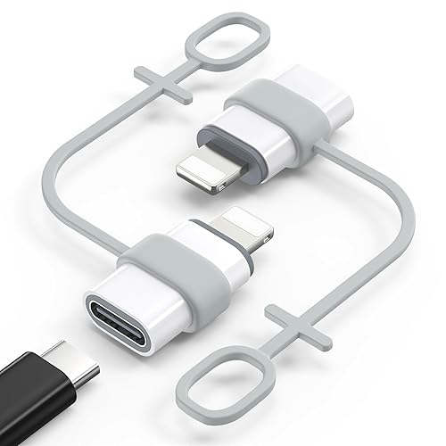 MoKo USB C to Lightning Adapter, Not for Audio/OTG, Lightning Male to USB C Female Adapter for iPhone 14/13/12/11/X Series, iPad/AirPods, Supportโฆ