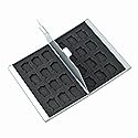 Foto&Tech Silver Aluminum Memory Card Carrying Case 24 Slots Compatible with Micro SDHC Card Lexar SanDIsk Kingston Sony Samsung