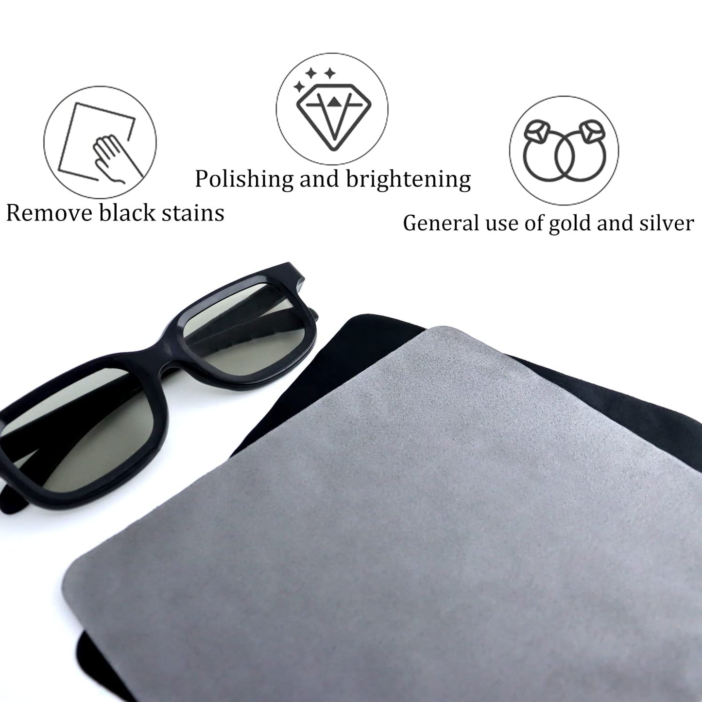 40 Pcs 6 x 7 Inch Multiple Colour Microfiber Cleaning Cloths Multicolor Glasses Cleaning Cloth for Eyeglasses, Camera Lens, Cell Phones, Laptops, LCD