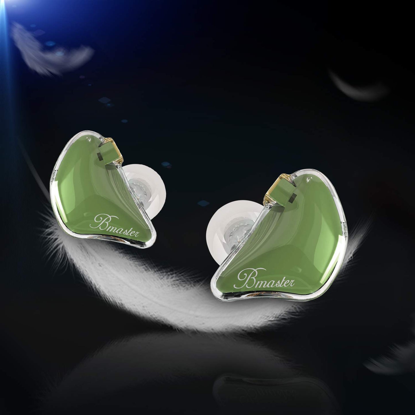 BASN Bmaster in Ear Monitor Headphones for Musicians, Hybrid Triple Drivers Dynamic Earbuds, Sound Isolating Earphones with 2 Detachable MMCX Cables