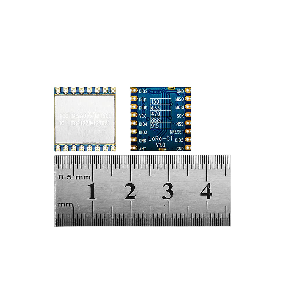 Lubeby Smart LoRa Ultra Long Range Transceiver, Compatible with RFM95W Wireless Transceiver Module 915MHz SPI Port SX1276 LoRa Module LoRa1276-C1 (2