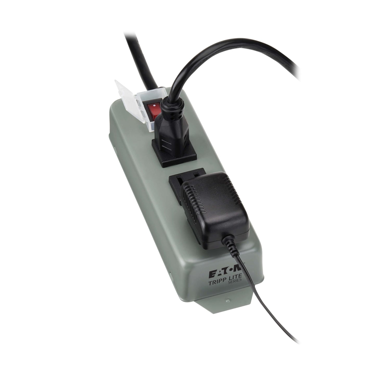 Eaton Tripp Lite Series 3-Outlet Heavy Duty Power Strip, Metal, Mountable (Wall Mount & Under Desk), 6ft Extension Cord, On/Off Switch Cover