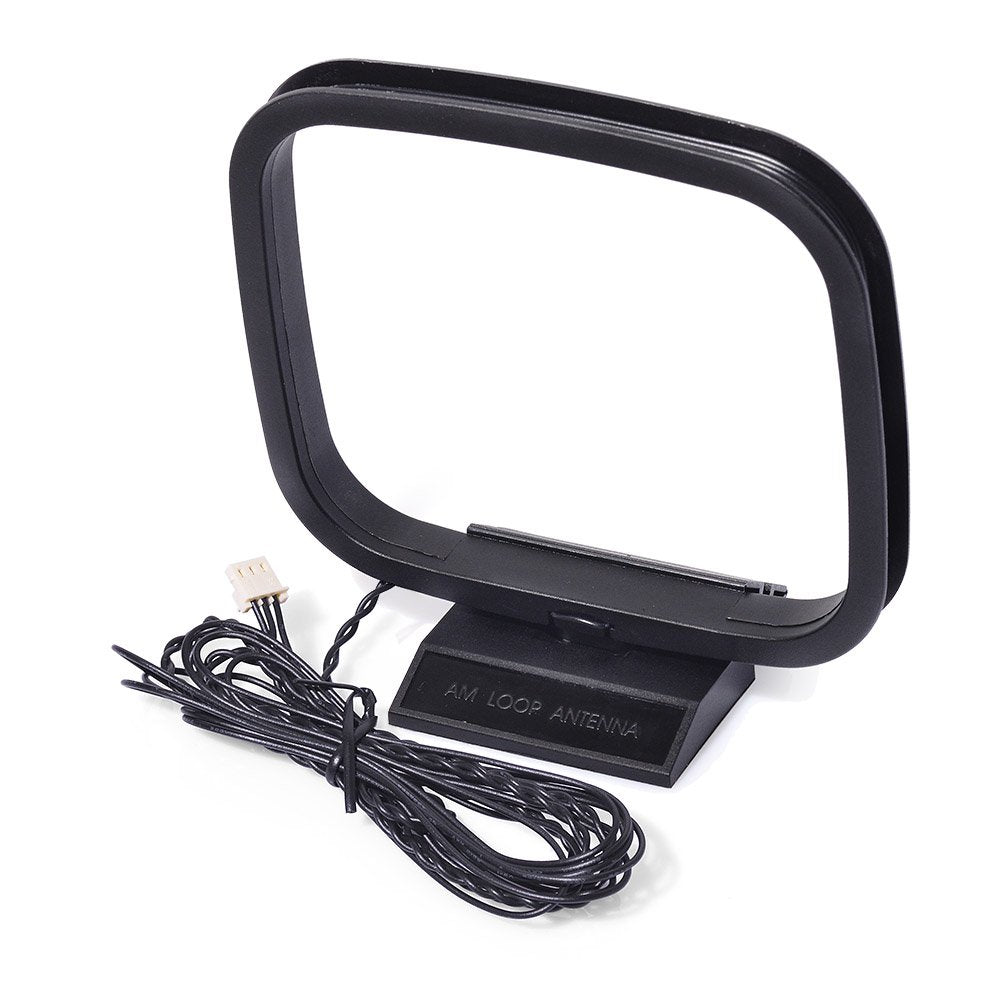 Bingfu 75 Ohm FM Dipole Antenna 3-Pin AM Loop Antenna for Sony HiFi Series Sharp Stereo System Indoor Digital HD Radio Bluetooth Stereo AV Receiver