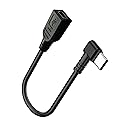 Plozoe Mini USB Female to Type C Male Cable,USB-C Male to Mini U SB Female Adapter Converter for Mini Dash Cam Hardwire Kit and More Mini USB