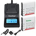Kastar Ultra Fast Charger(2X faster) Kit and CNP-40 Battery (3-Pack) for Kodak LB-060 AZ521 AZ361 AZ501 AZ522 AZ362 AZ526, HP D3500 SKL-60 V5060H