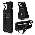 M-Plateau Phone Wallet Stick On, Card Holder With Elastic Magnetic Closure, Slim Phone Card Holder With Adhesive Compatible with iPhone 14 Case
