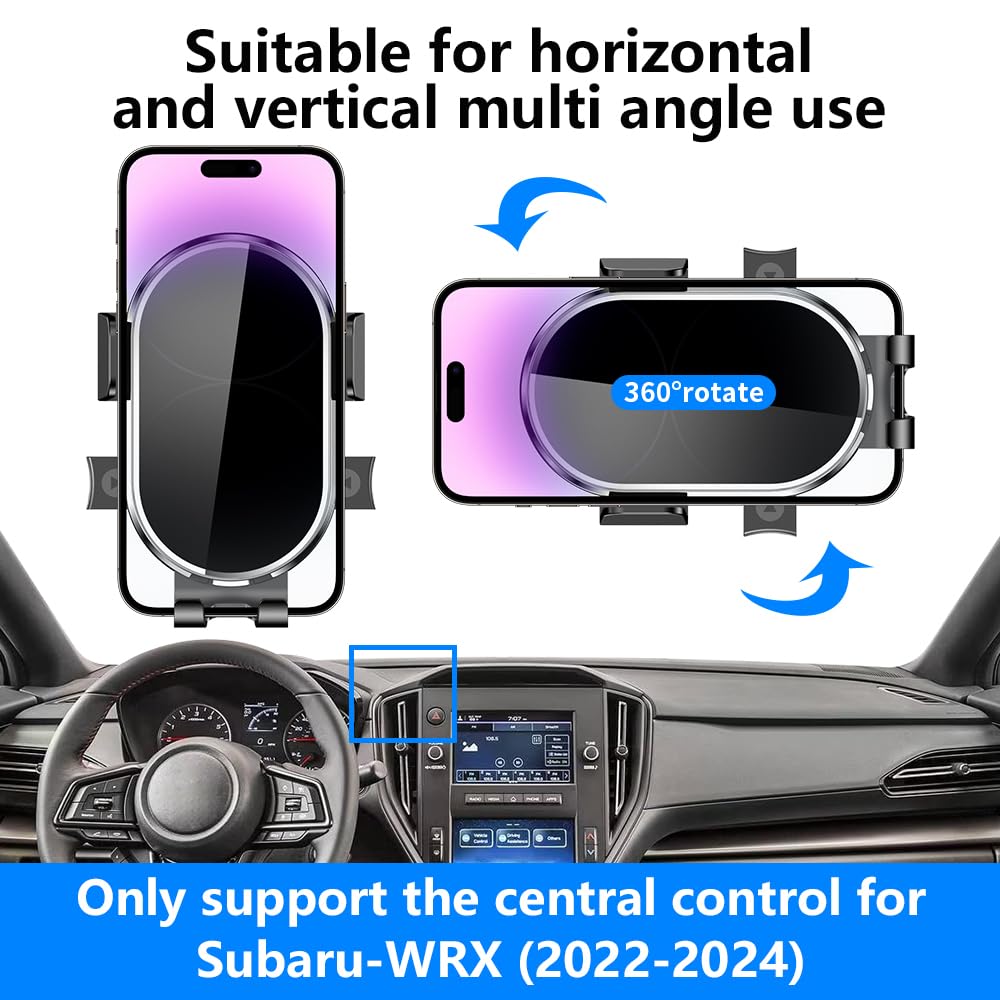 Car Phone Holder For Subaru WRX 2022 2023 2024 2025 2026?Crosstrek 2024-2026?Impreza 2024-2026 Auto Accessories Navigation Bracket Interior Decoration
