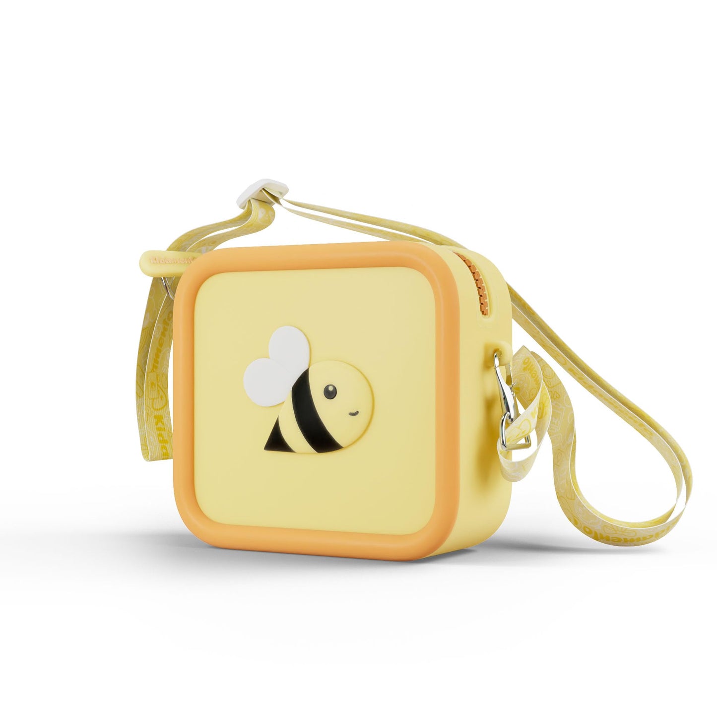 Kidamento kiimento Soft Silicone Camera Case - Durable and Adorably Stylish Bag - Promotes Comfort and Independence - Little Bee