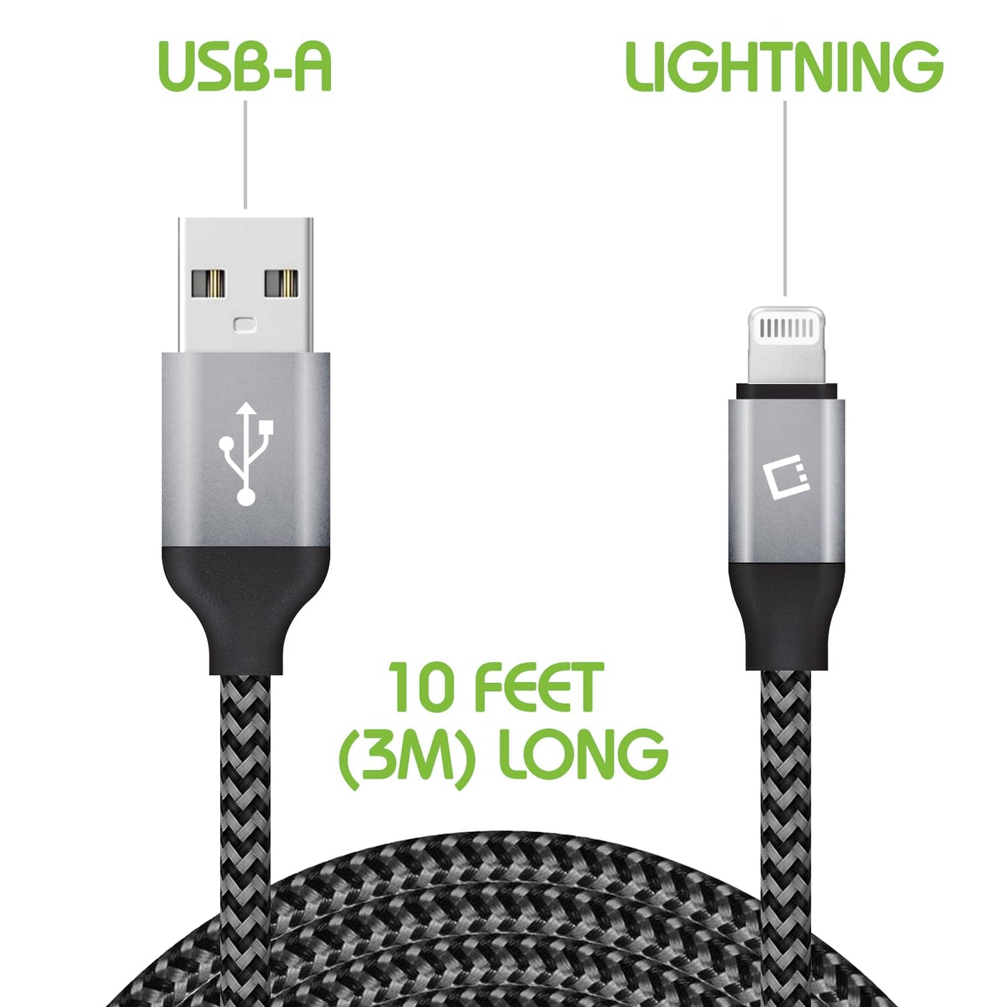 Cellet iPhone Charger Cable, Lightning Charging Cord, Data Cable Compatible for Apple iPhone 14 Pro Max Plus13 12 11 SE Mini XS iPad Pro Air, iPad…