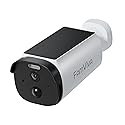 FAMVIVA Solar Security Cameras Wireless Outdoor, 2K/3MP Battery Powered Camera with Integrated Solar Panel, AI Motion Detection, Color Night Vision