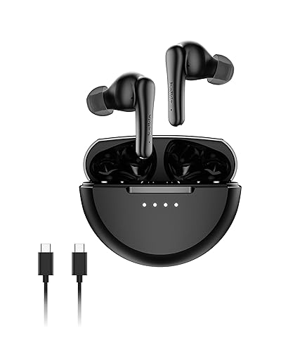 Belkin SoundForm Rhythm ANC True Wireless Earbuds w/Built-in Microphone, USB C Fast Charging, 28H Battery Life, IPX5 Water Resistance - Bluetooth…