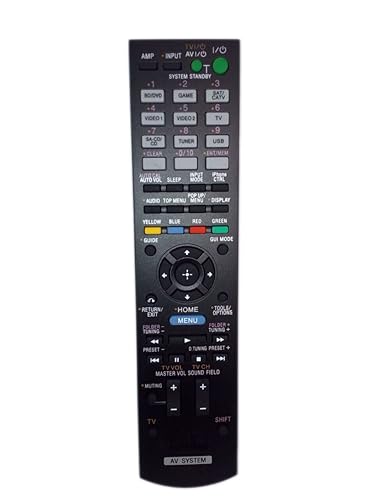 Replaced Remote Control Compatible for Sony STR-DH720 RMAAU106 148934511 RMAAU107 STR-DH830 Audio/Video AV Receiver Home Theater System