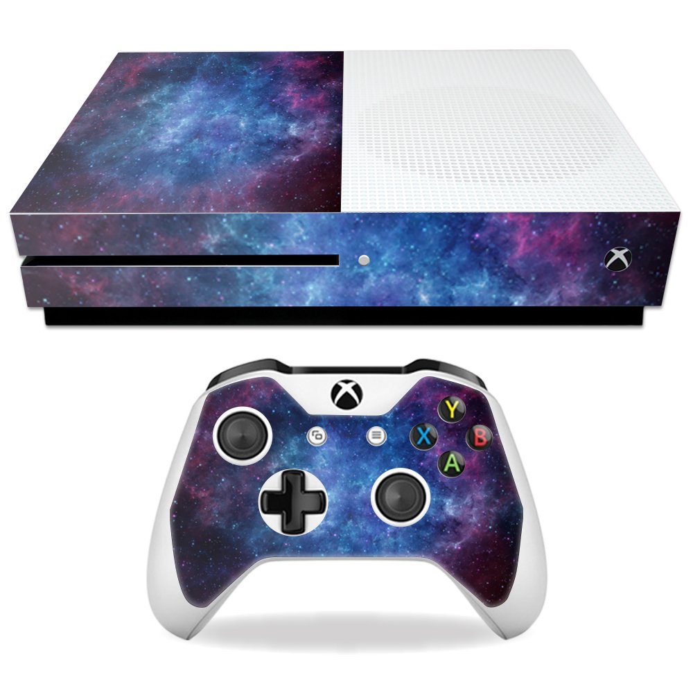 MightySkins Skin Compatible with Microsoft Xbox One S - Nebula | Protective, Durable, and Unique Vinyl Decal wrap Cover | Easy to Apply, Remove,